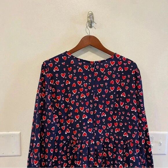 Popsugar long sleeve mini dress in size XXL heart print valentine - Picture 5 of 7